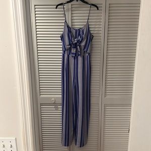 Sandy & Sid blue/white striped jumpsuit